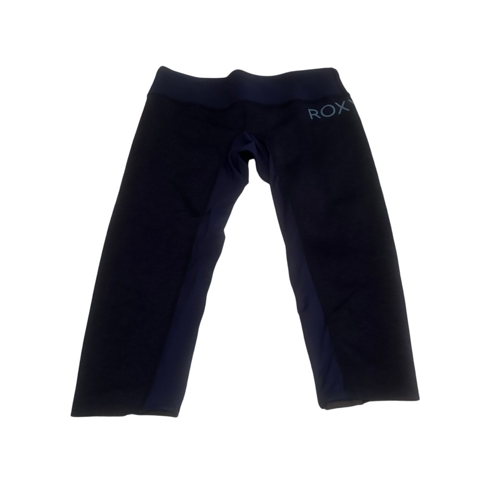 Roxy Syncro Series Salt Water Capris Navy Blue Women 8 Athletic Surf Leggings